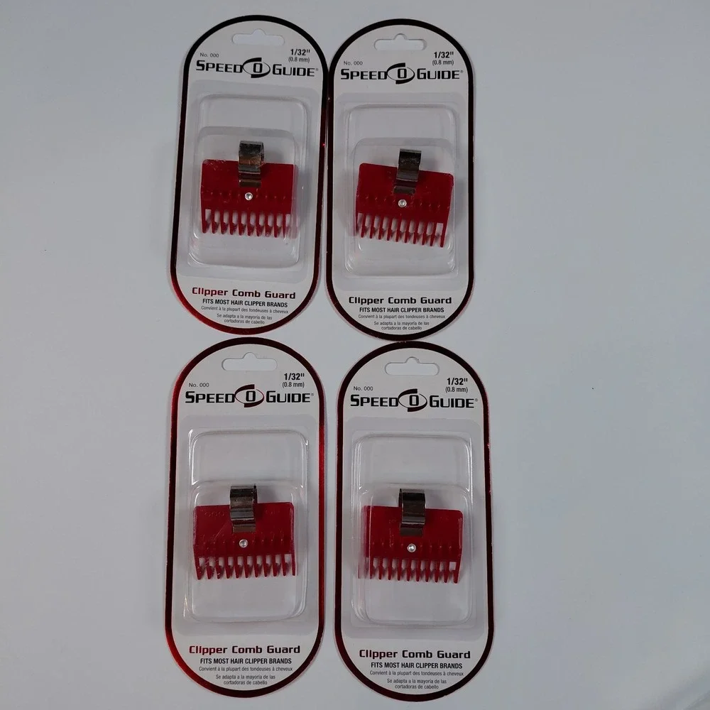 4 SPEED O GUIDE Universal Attachment Comb Clipper Guards Size OOO  1/32
